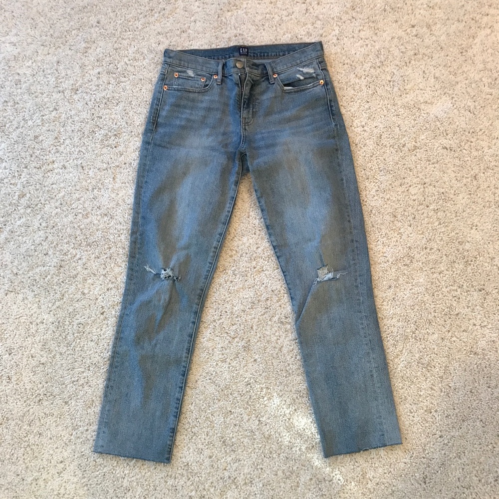 Gap Best Girlfriend Distressed Jeans